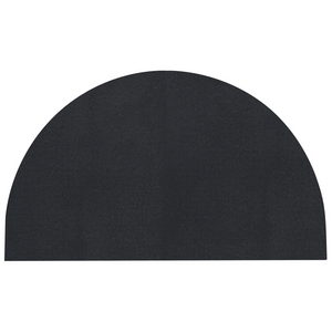 Zerbino in fibra di cocco antiscivolo 45 x 75 cm con supporto in PVC nero tappeto di benvenuto
