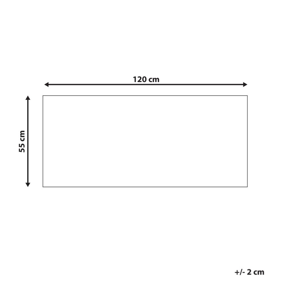 Zerbino in fibra di cocco naturale con fondo in gomma 55 x 120 cm con decorazione antiscivolo e motivo a coniglio.