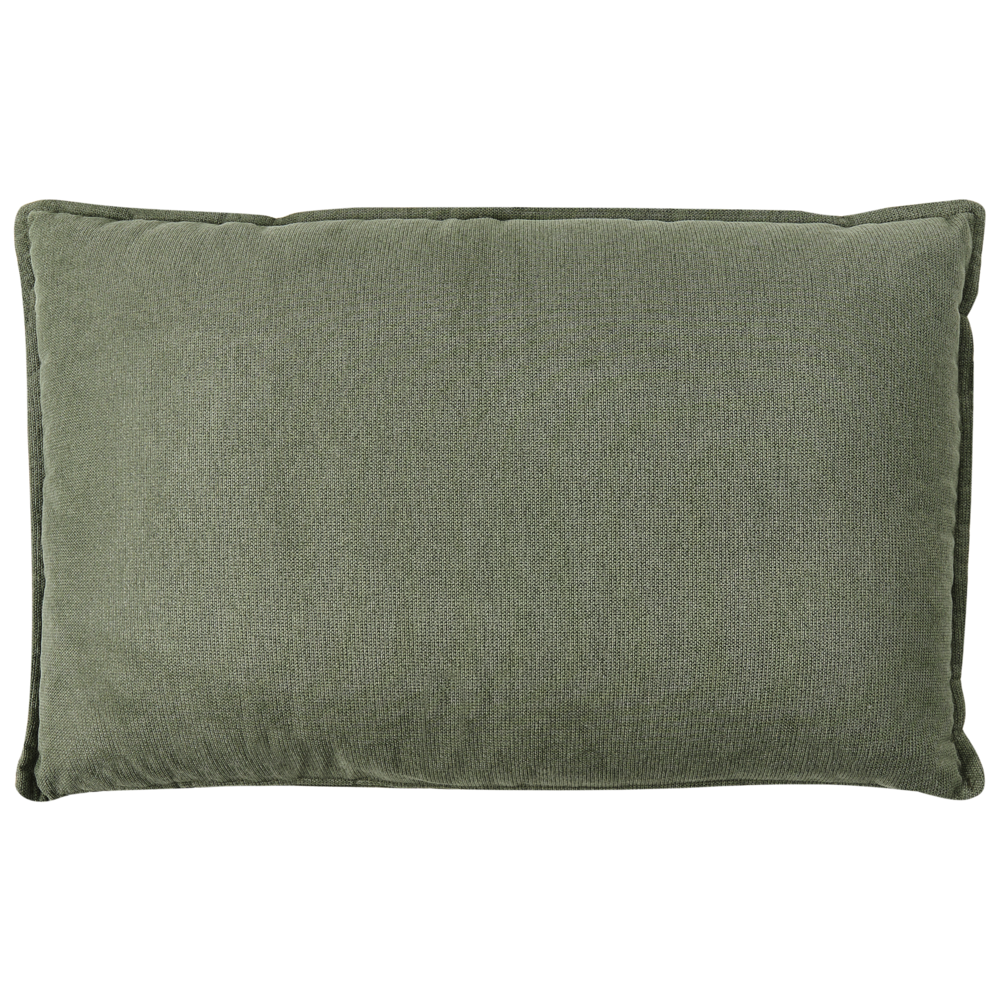 Divano in tessuto verde Rivestimento a basso profilo Seduta larga e profonda Schienale imbottito Moderno Accogliente