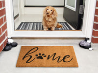 Zerbino di benvenuto in fibra di cocco antiscivolo 60 x 90 cm con supporto in PVC naturale