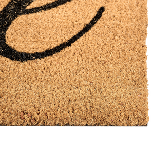 Zerbino di benvenuto in fibra di cocco antiscivolo 60 x 90 cm con supporto in PVC naturale