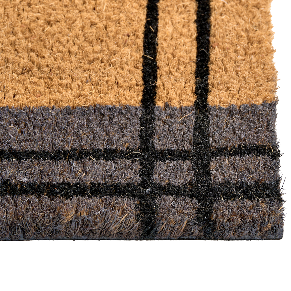 Zerbino di benvenuto in fibra di cocco antiscivolo 60 x 90 cm con supporto in PVC multicolore