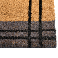 Zerbino di benvenuto in fibra di cocco antiscivolo 60 x 90 cm con supporto in PVC multicolore