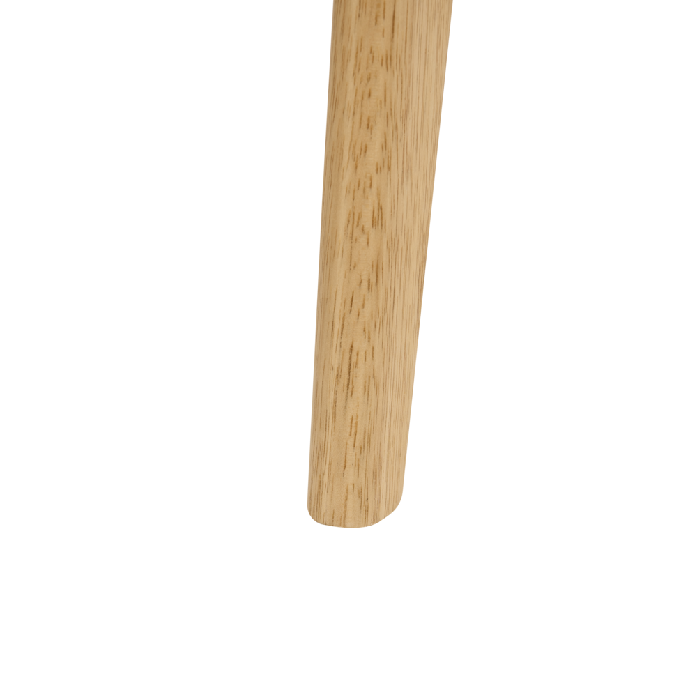 Set di 2 sedie da pranzo Marrone chiaro Seduta imbottita Poliestere Gomma Struttura in legno Stile retrò Sala da pranzo