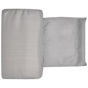 Set di 2 lettini da giardino con telaio in acciaio verniciato a polvere schienale regolabile cuscino poggiatesta telaio grigio chiaro