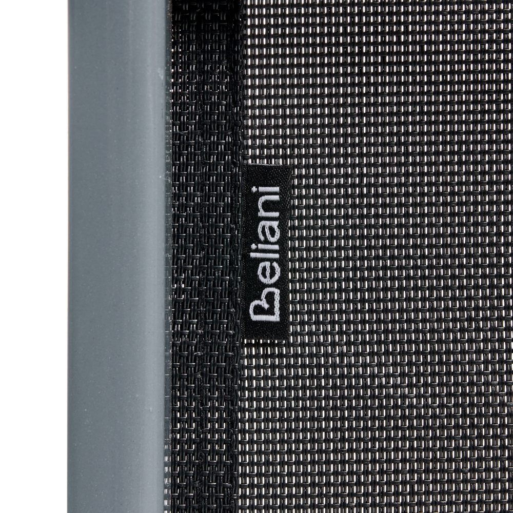 Set di 2 lettini da giardino con telaio in acciaio verniciato a polvere schienale regolabile cuscino poggiatesta telaio nero