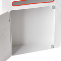 Cassetta postale Lettere a Babbo Natale bianca in metallo per interni e per esterni Motivo natalizio