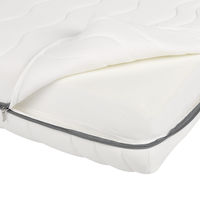 Materasso matrimoniale Memory Foam Imbottitura Poliestere Sfoderabile Bianco 120 x 200 cm massimo comfort