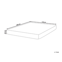 Materasso a molle insacchettate con maniglie a forte tenuta alta sfoderabile imbottitura di design moderno 120 x 200 cm