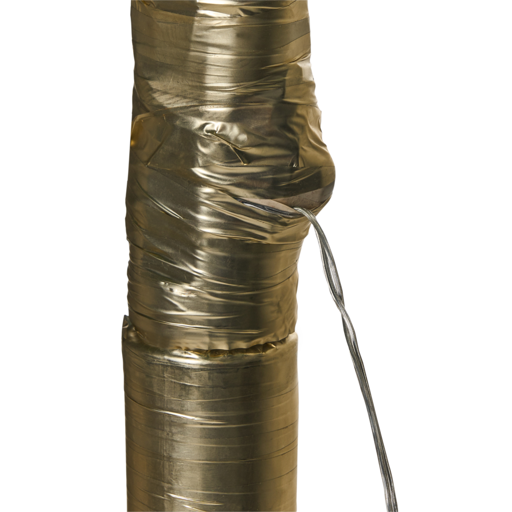 Palma artificiale da esterno e interno con luci LED preilluminate in stile scandinavo PE 175 cm oro