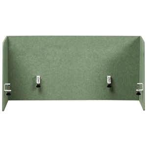 Pannello acustico in tessuto Imbottito 130 x 60 cm verde per scrivania tavolo ufficio