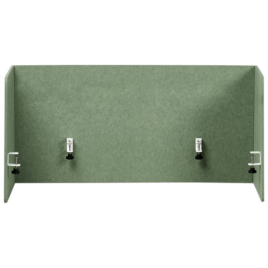 Pannello acustico in tessuto Imbottito 130 x 60 cm verde per scrivania tavolo ufficio