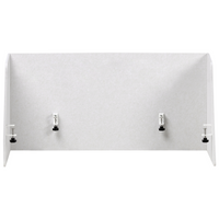 Pannello acustico in tessuto Imbottito 130 x 60 cm bianco sporco per scrivania tavolo ufficio