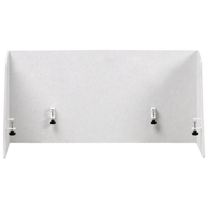 Pannello acustico in tessuto Imbottito 130 x 60 cm bianco sporco per scrivania tavolo ufficio