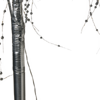 Albero di Natale artificiale Argento PVC 150 cm Luci LED Stile moderno per esterni e interni