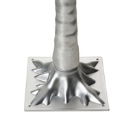 Albero di Natale artificiale Argento PVC 150 cm Luci LED Stile moderno per esterni e interni