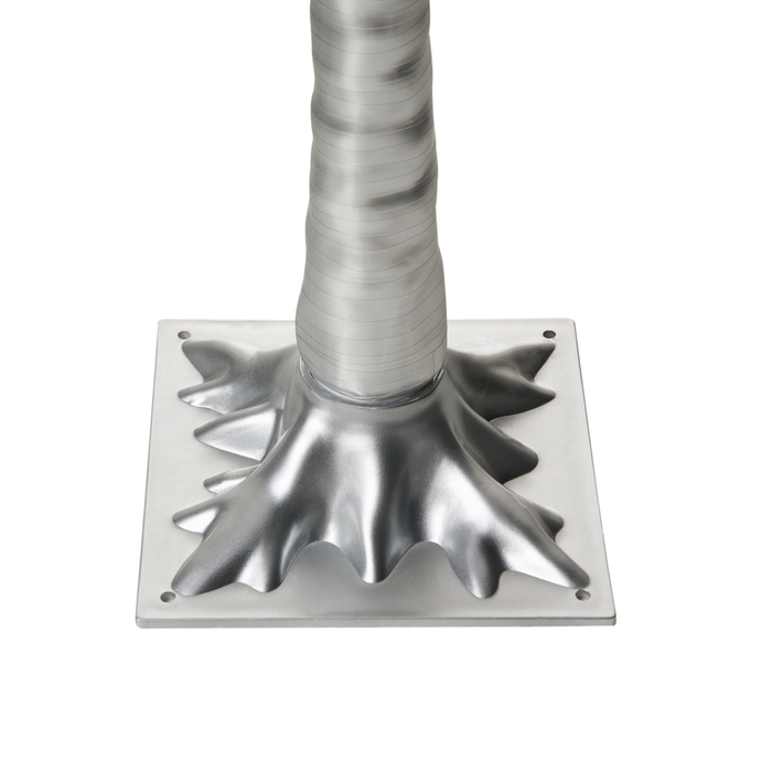 Albero di Natale artificiale Argento PVC 150 cm Luci LED Stile moderno per esterni e interni