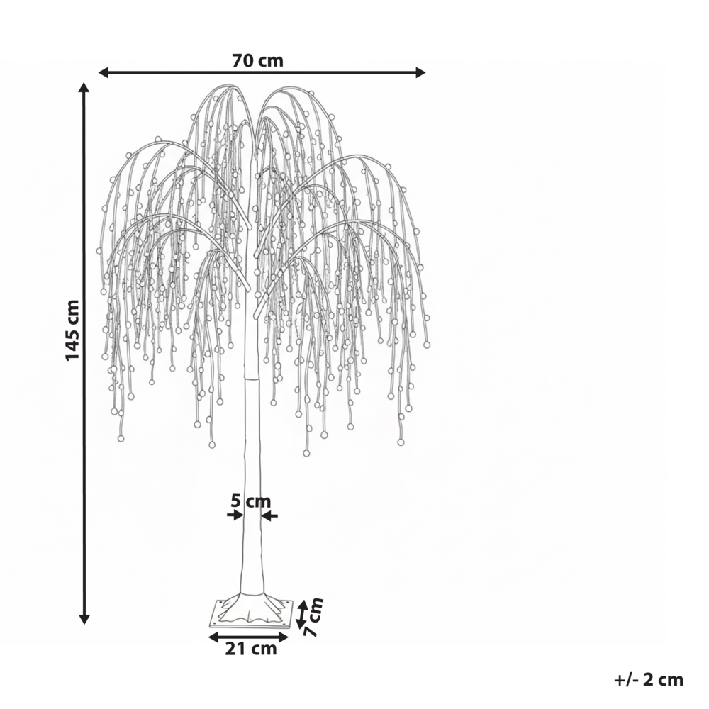 Albero di Natale artificiale Argento PVC 150 cm Luci LED Stile moderno per esterni e interni