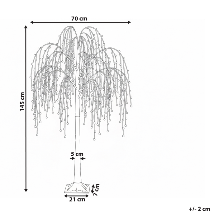 Albero di Natale artificiale Argento PVC 150 cm Luci LED Stile moderno per esterni e interni