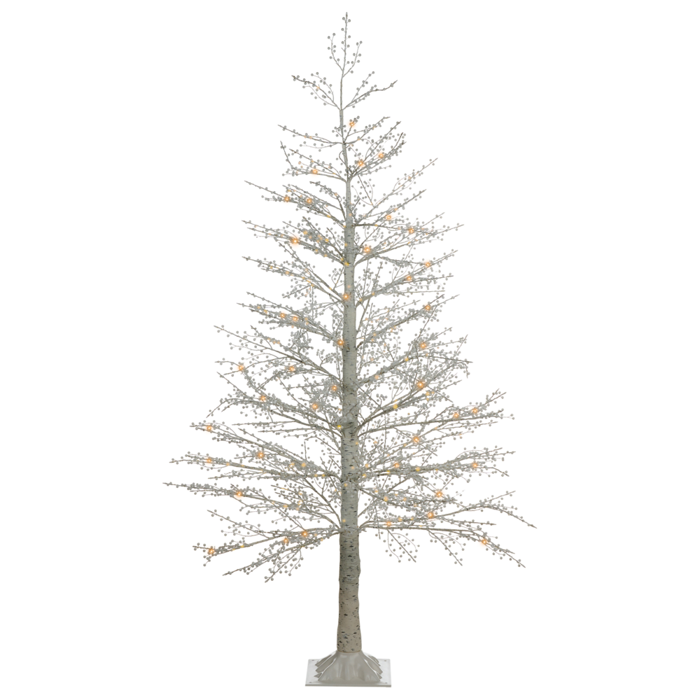 Albero di Natale Bianco PE 180 cm Luci LED Artificiali Moderno Scandinavo Outdoor & Indoor