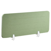 Pannello divisorio Verde Copertura in tessuto 120 x 40 cm Schermo acustico Morsetti di montaggio modulari Casa Ufficio