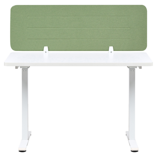 Pannello divisorio Verde Copertura in tessuto 120 x 40 cm Schermo acustico Morsetti di montaggio modulari Casa Ufficio