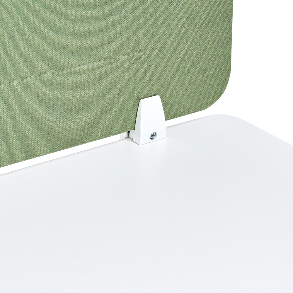 Pannello divisorio Verde Copertura in tessuto 120 x 40 cm Schermo acustico Morsetti di montaggio modulari Casa Ufficio