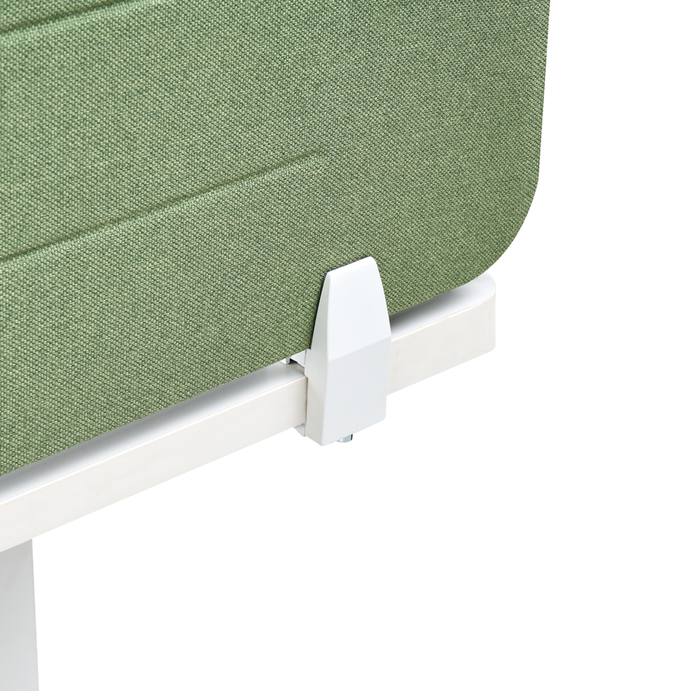 Pannello divisorio Verde Copertura in tessuto 120 x 40 cm Schermo acustico Morsetti di montaggio modulari Casa Ufficio