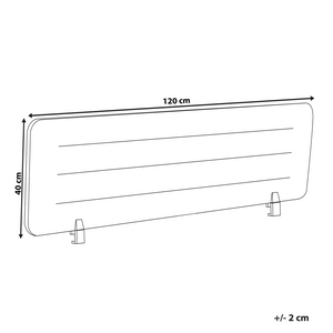 Pannello divisorio Verde Copertura in tessuto 120 x 40 cm Schermo acustico Morsetti di montaggio modulari Casa Ufficio