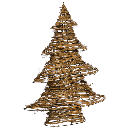 LED Decorazione Albero di Natale Oro Ferro 60 cm Luce Figura Natale 40 lampadine LED