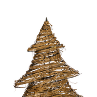 LED Decorazione Albero di Natale Oro Ferro 60 cm Luce Figura Natale 40 lampadine LED