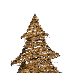 LED Decorazione Albero di Natale Oro Ferro 60 cm Luce Figura Natale 40 lampadine LED