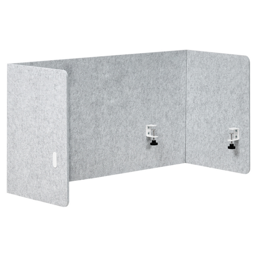 Pannello acustico in tessuto Imbottito 120 x 60 cm Grigio tavolo ufficio