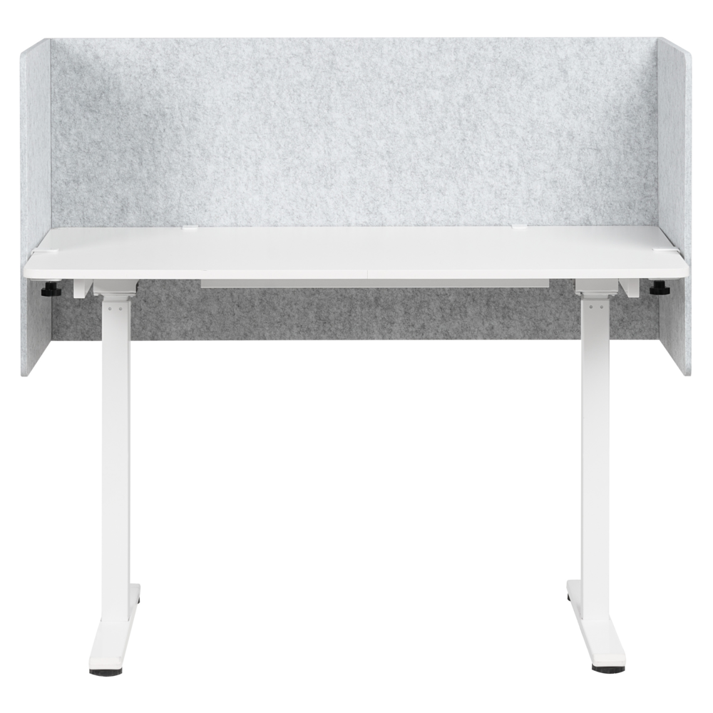 Pannello acustico in tessuto Imbottito 120 x 60 cm Grigio tavolo ufficio