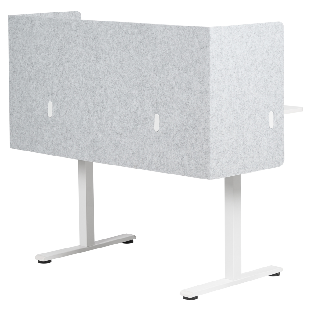 Pannello acustico in tessuto Imbottito 120 x 60 cm Grigio tavolo ufficio