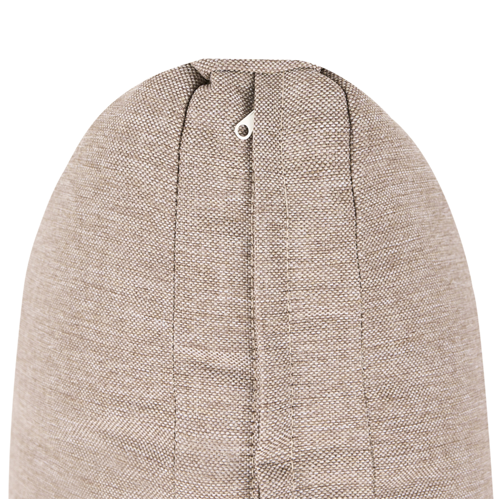 Divano da giardino a 3 posti con cuscini rivestimento in olefina idrorepellente e resistente ai raggi UV colore beige lato destro