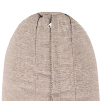 Divano da giardino a 3 posti con cuscini rivestimento in olefina idrorepellente e resistente ai raggi UV colore beige lato destro