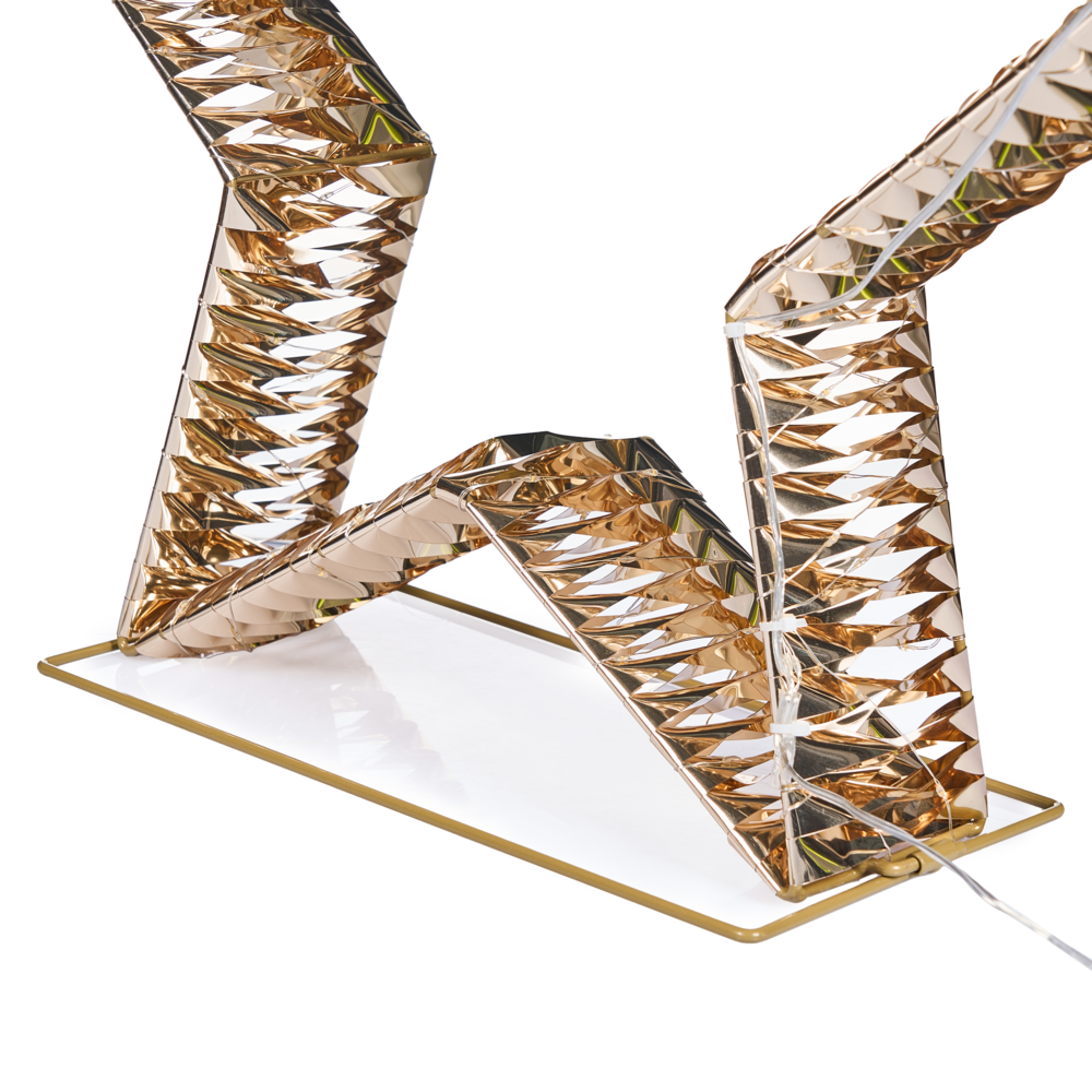 Decorazione natalizia da esterno a LED Stella 80 cm Decorazione natalizia da giardino Illuminata Oro