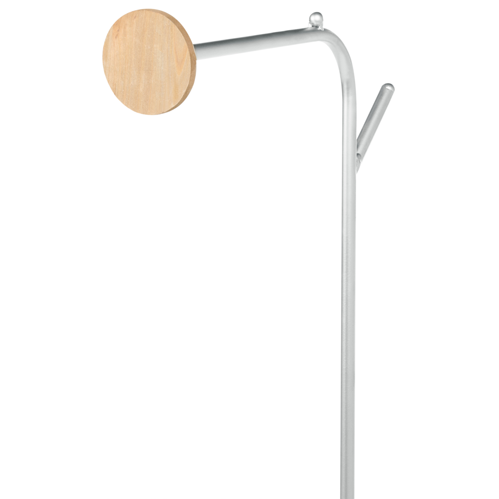 Appendiabiti in ferro argento in metallo da 171 cm