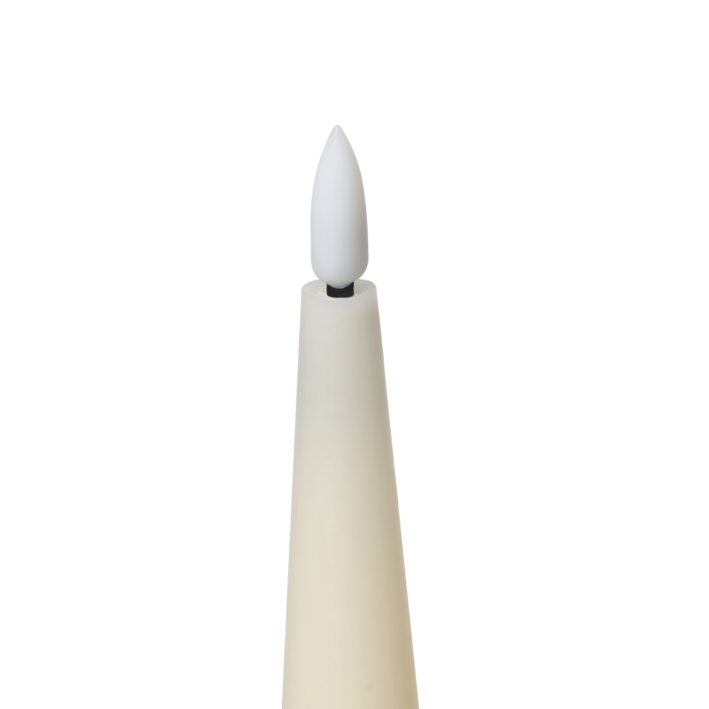 Set di 6 decorazioni natalizie LED per interni Accessorio candela in paraffina Bianco sporco decorazione per la casa