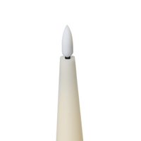 Set di 6 decorazioni natalizie LED per interni Accessorio candela in paraffina Bianco sporco decorazione per la casa