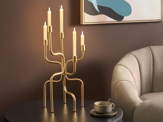 Set di 6 decorazioni natalizie LED per interni Accessorio candela in paraffina Bianco sporco decorazione per la casa