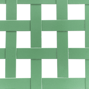 Tavolo da bistrot da esterno con piano rotondo in metallo e decorazioni verde