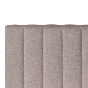 Divano letto matrimoniale con contenitore sollevabile imbottito con testiera 160 x 200 cm tortora