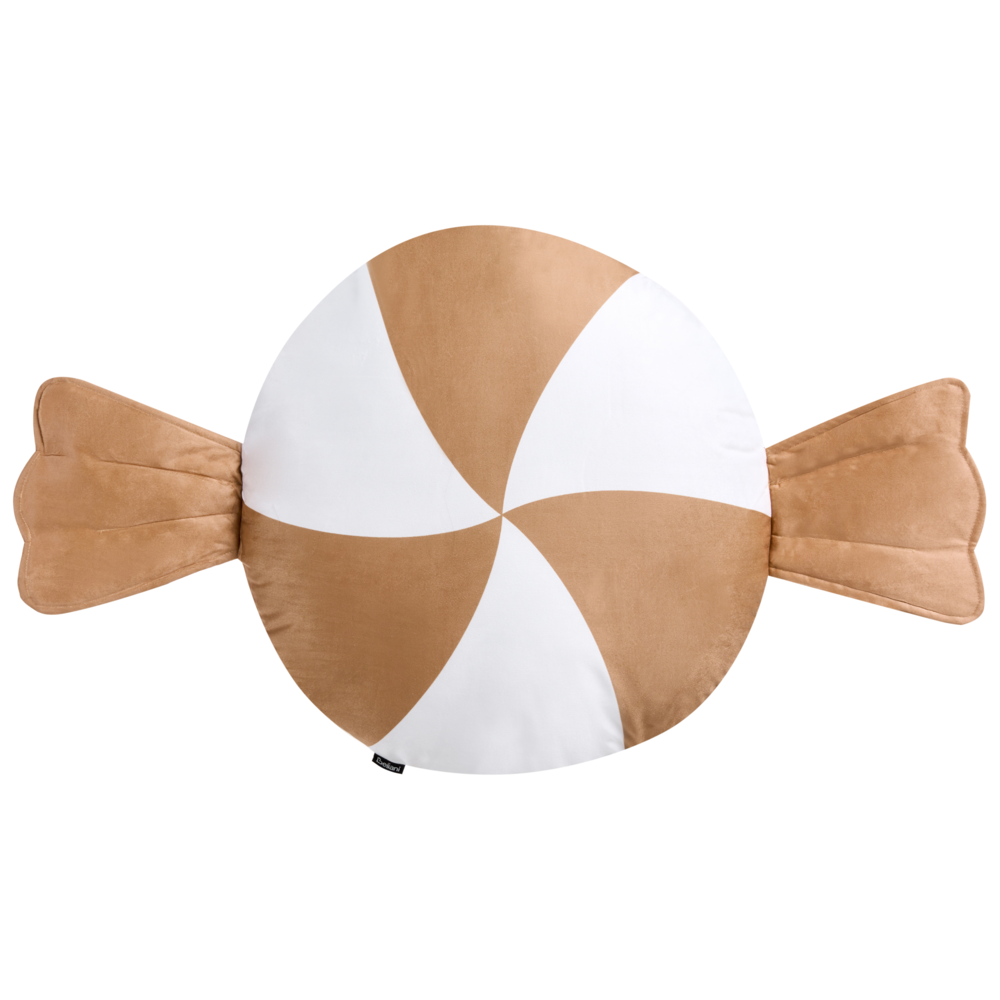 Set di 2 cuscini in tessuto marrone con motivo natalizio accessorio decorativo 60 x 60 cm