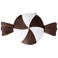 Set di 2 cuscini in tessuto marrone con motivo natalizio accessorio decorativo 60 x 60 cm