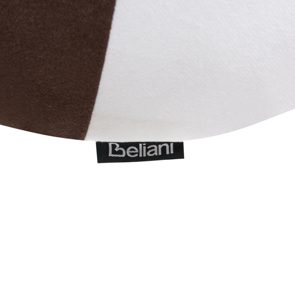 Set di 2 cuscini in tessuto marrone con motivo natalizio accessorio decorativo 60 x 60 cm