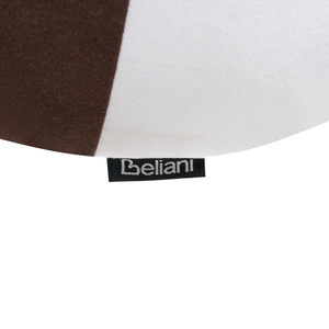 Set di 2 cuscini in tessuto marrone con motivo natalizio accessorio decorativo 60 x 60 cm