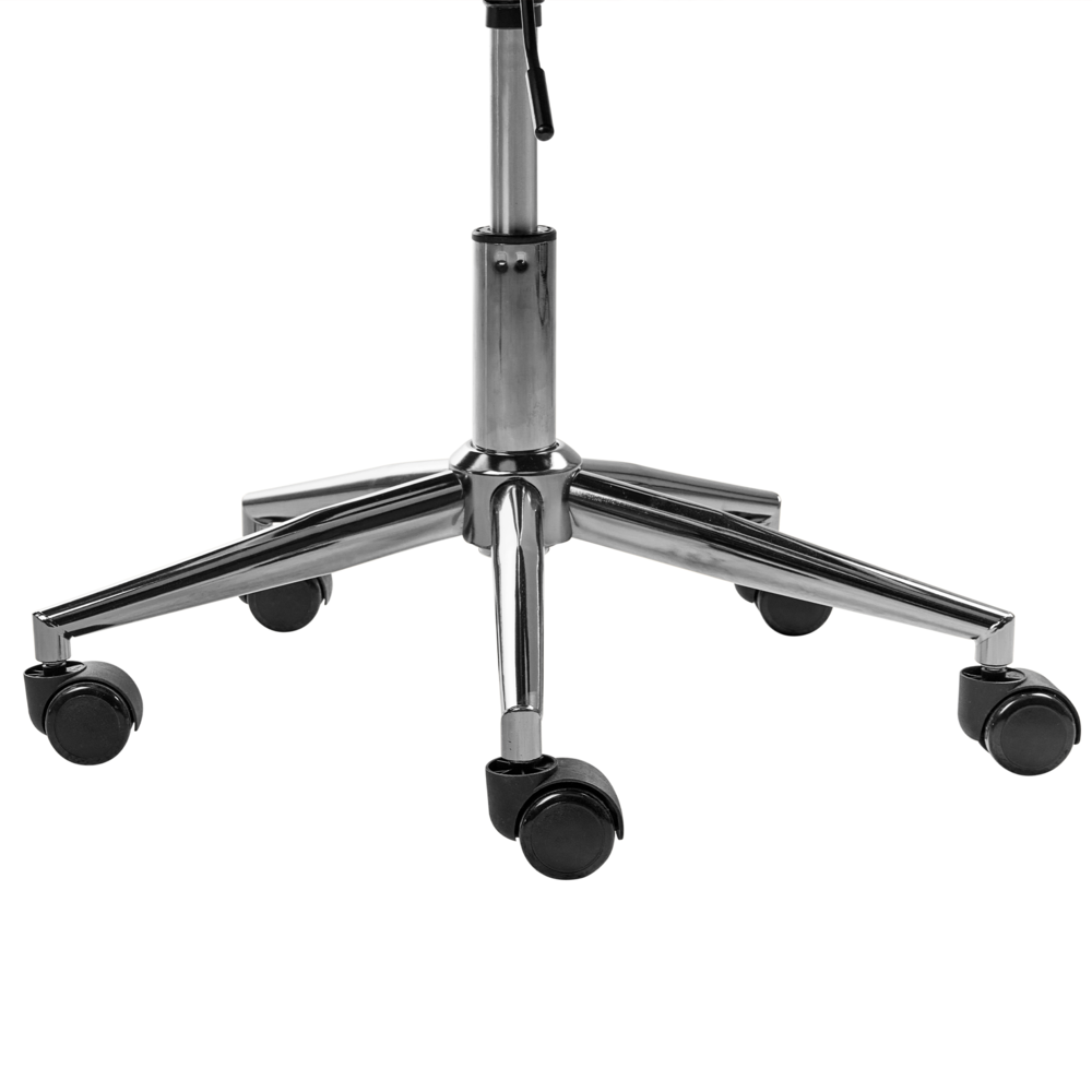 Moderna poltrona girevole da ufficio con braccioli e altezza regolabile velluto rosa