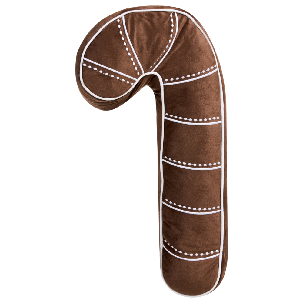 Set di 3 cuscini in velluto con motivo natalizio Pan di zenzero rosso accessorio decorativo 40 x 40 cm 60 x 40 cm 70 x 35 cm